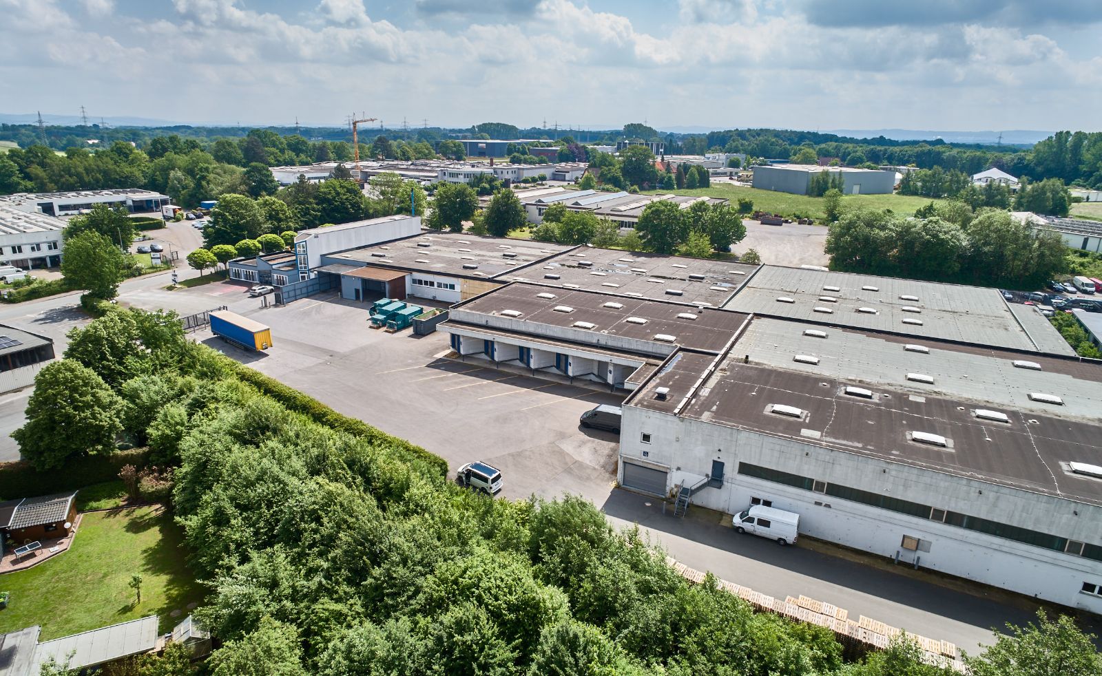 Aerial view of the Enger plant